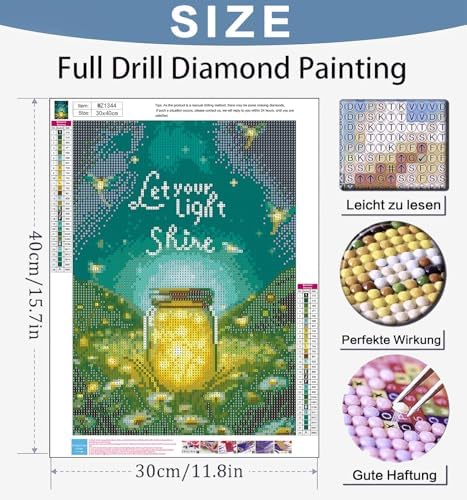Benjenes Diamond Art Kits for Adults, Diamond Painting Kits for Adults, 5D DIY Round Drill Gem Art Paint with Diamonds Dots Crafts Kits for Home Decor Gift 12x16inch