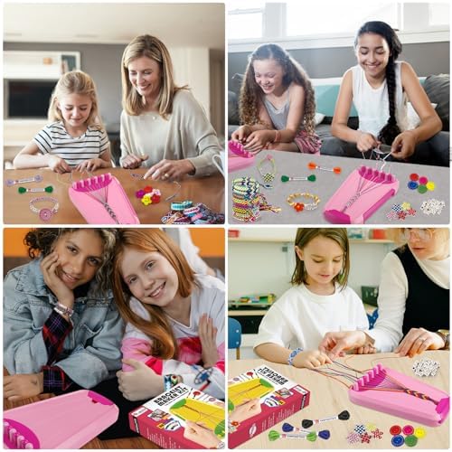 Maynacs Friendship Bracelet Making Kit for Girls 8-12, 28 Pre-Cut Threads