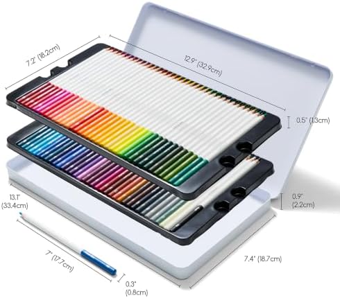 MEEDEN Artist Colored Pencil Set: 72 Oil Based Drawing Pencils For Adults