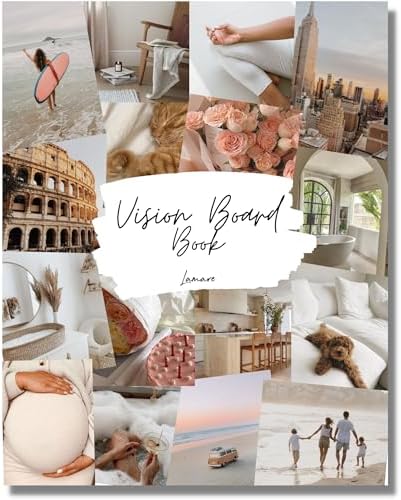 Lamare Vision Board Book -1000+ Images, Vision Board Supplies for Women
