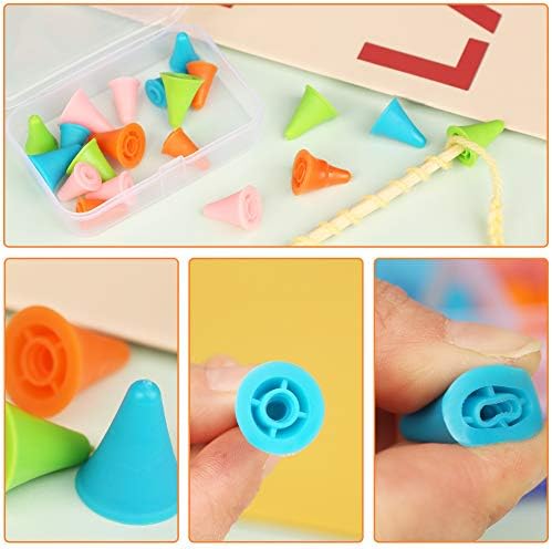 JNENERY 20PCS Knitting Needles Point Protectors, 2 Sizes Needle Stoppers