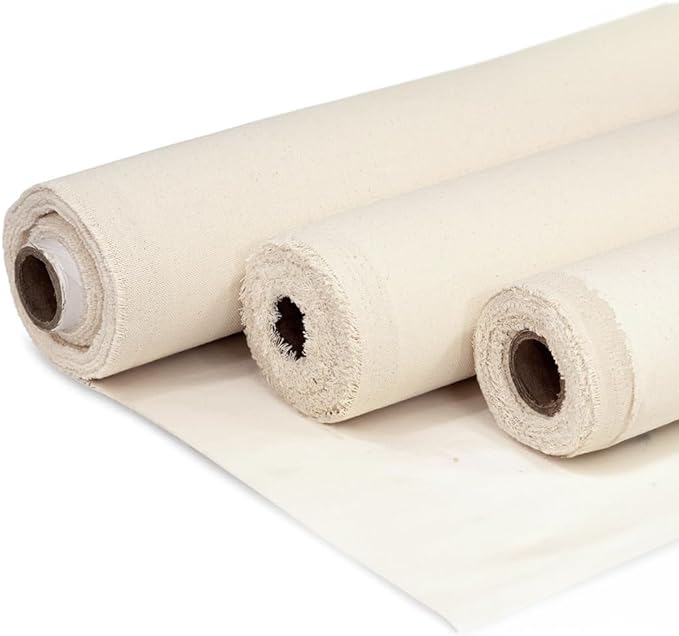Barcelonetta | Muslin Fabric | 100% Cotton, Unbleached | 60'' Wide | Arts & Crafts, Canvas, Backings, Covers, Placemats (Muslin Natural, 50 Yard Roll)