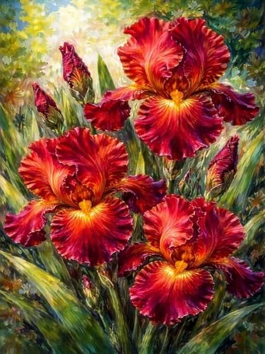 Axquilon Flowers Diamond Art Kits for Adults 12x16 inch