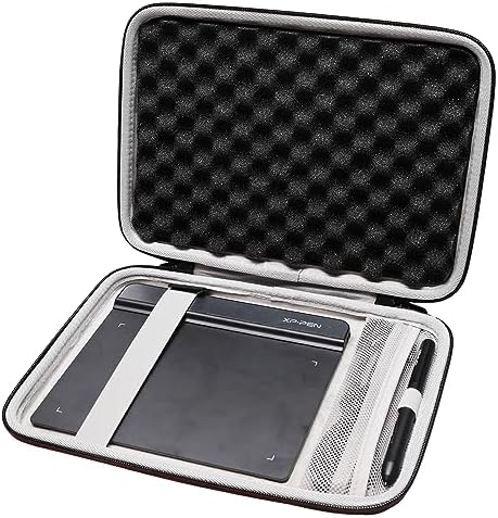 LTGEM Tablet Case for Wacom Intuos Small Graphics Drawing Tablet fits Model # CTL4100 or XPPen Graphics Tablet fits Model # StarG640 (Black)