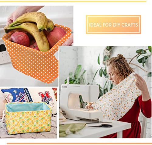 Aubliss 8pcs Fat Quarter Fabric Bundles (100% Cotton - 20'' x 20'')