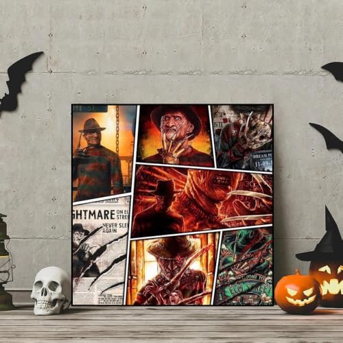 6 Pack Horror Diamond Art Kits for Adults,Diamond Painting Kit for Beginner