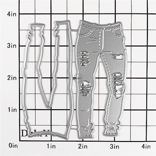 Shadow Jeans Metal Cutting Dies for Card Making