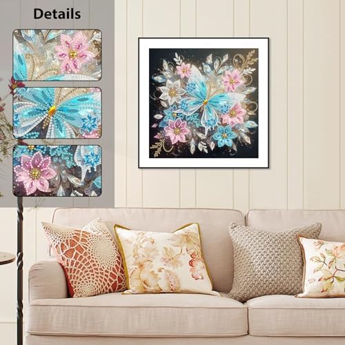 Butterfly Diamond Art Kits for Adults Special Shape Diamond Painting
