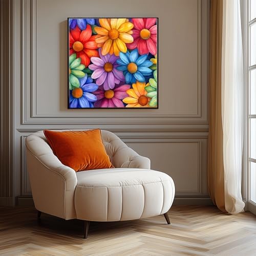 AIBOERL Paint by Numbers Kit for Adults Beginner, Flowers, 12X12In