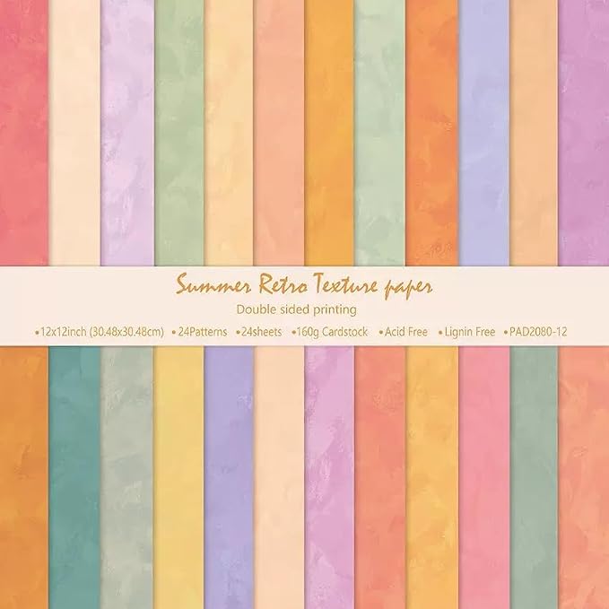 12×12 Boho Scrapbook Paper Vintage Flower Pattern Paper Pad,24 Sheets Double-Sided Bobo Floral Journaling CardStock PaperS Pad for Holiday Cardmaking DIY Scrapbooking.