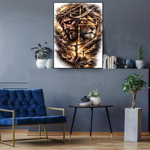 Diamond Art Kits for Adults,Jesus Diamond Painting Kits for Beginner