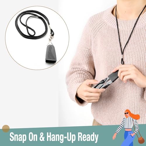 Beaditive Premium Thread Snips - Thread, Yarn, Embroidery Snipper for Sewing, Quilting, Knitting, Jewelry Making - High-Carbon Steel Blades with Protective Cap and Lanyard