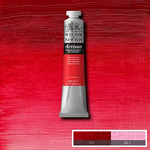 Winsor & Newton Artisan Water Mixable Oil Paint, 200ml, Permanent Rose