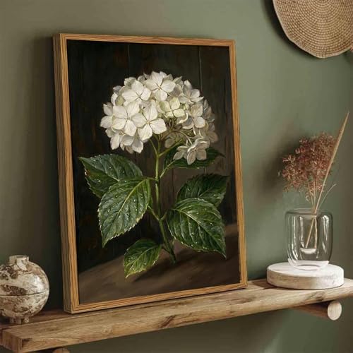 Hydrangea Diamond Art Kits for Adults Round Diamond Painting 12x16 Inch