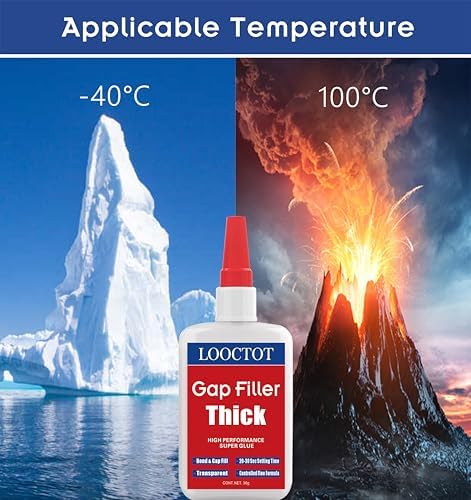60g Gap Filler Thick Super Glue for Woodworking,Woodturning,Hobby Models