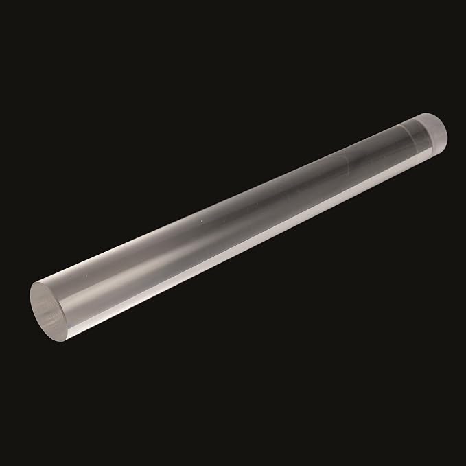 Polymer Clay Roller Tools, 11.8" Acrylic Clay Roller Clear Rolling Pin for Pottery Modeling Clays Polymer Shaping Air Dry Clay DIY Craft Tool