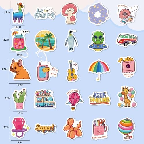 Wninbu 300 PCS Cute Stickers for Kids,Water Bottle Stickers for Girls Boys
