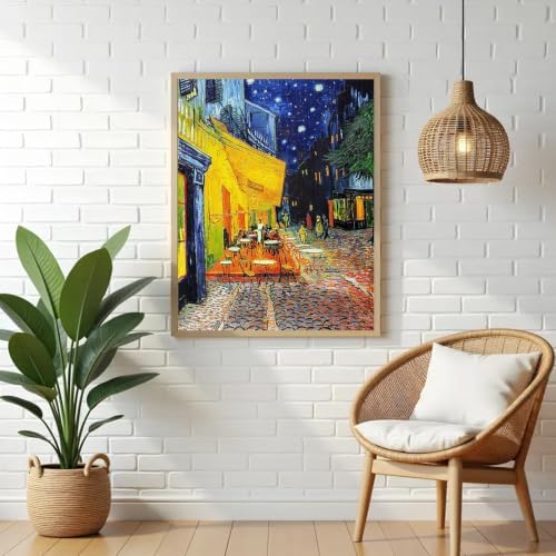 VeGuude Diamond Art Kits forAdult Café Terrace at Night Diamond PaintingKit