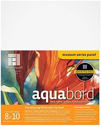 Ampersand Aquabord Panel for Watercolor and Gouache, 1/8 Inch Depth, 8X10 Inch (CBT08)