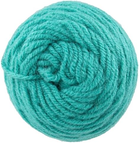 Craft County Size 4 (Medium) 100% Acrylic Fiber Yarn – Variety of Color and Pattern Options – Great for Crochet, Knitting, and Weaving (Jade)