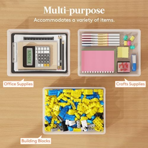 Lifewit Paper Organizer Storage with Lid, Fits 8.5" x 11" Letter, 6 Pcs