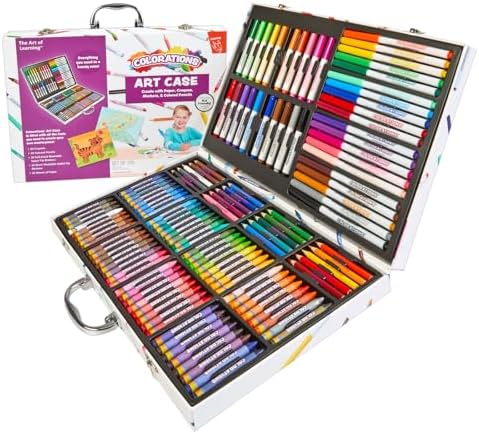 Colorations, Washable Creative Artist Case Kit, 150 Pieces