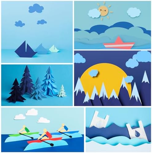 100 Sheets 8.5" x 11" Navy Blue Colored Cardstock, 5 Colors