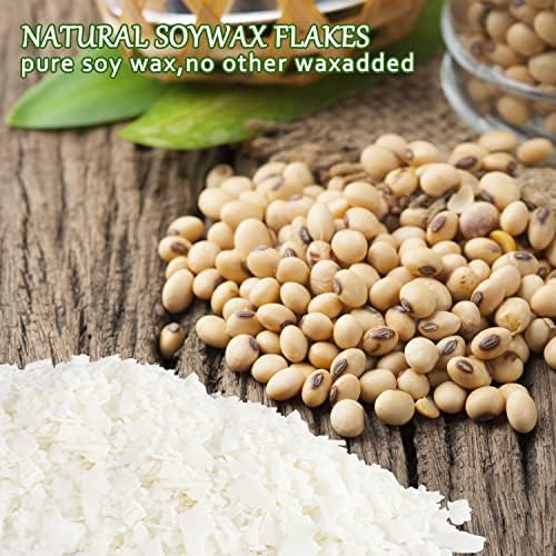 Wfmolcand Natural Soy Wax DIY Candle Making Supplies-Soy Wax Flakes- Making from Farm, No Additives, Harmless and Pure 2 lb (32 oz)