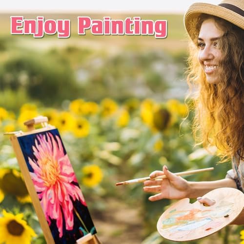 Tinlade 12 Pcs Pre Drawn Canvas for Painting Stretched,Abstract Flower