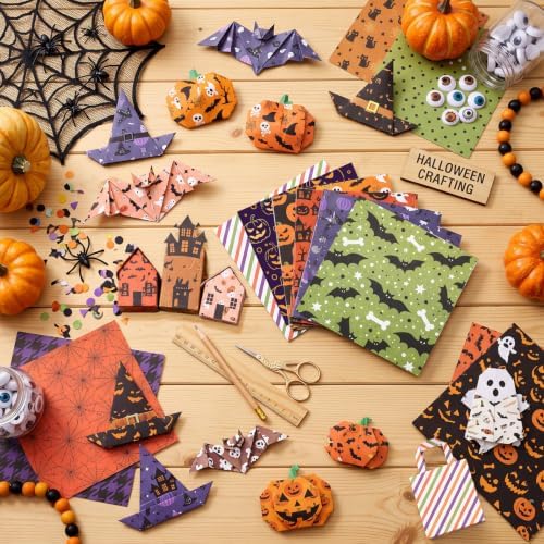 Harloon 500 Sheets Halloween Origami Paper, 20 Styles 6x6 Inch