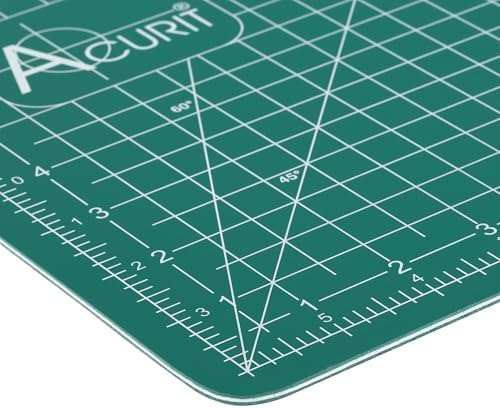 Acurit Self-Healing Cutting Mats - Self-Healing Craft Mats for Cutting, Measurements, Studios, Design, & More! - [Green - 24x36"]