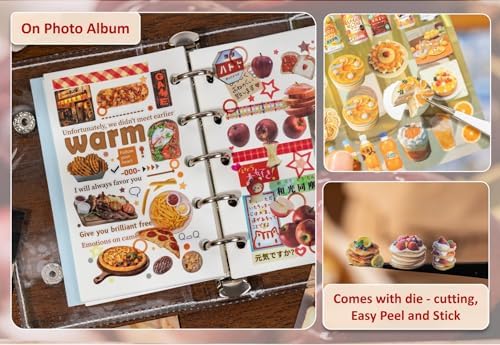 Japanese Retro Sticker Book, 800 Cartoon Stickers Book with Art Coated Paper Creative Activity Stickers for Adults, DIY Scrapbooking Phone Cases Laptops Party Gifts (Maple Story)