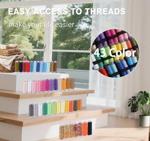 StiVerse 189 Pcs Sewing Kit for Adults, Beginners, 43 Color