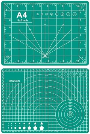 Self Healing Cutting Mat, 8" x 11", Double-Sided Rotary Cutting Mat for Sewing, Quilting, Scrapbooking & Craft, Craft Cutting Board for Hobby Use(A4)
