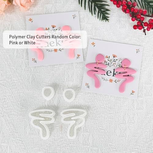 Xaekicr Abstract Woman Shape Polymer Clay Cutters – Modern Clay Earring Cutters for Jewelry Making, Clay Tools for Polymer Clay Molds, Set of 2