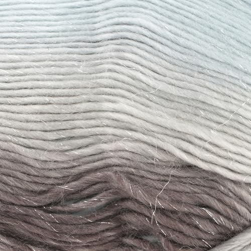 Loops & Threads Facets Yarn - Yarn for Knitting, Crochet, Weaving, and Arts & Crafts - Slate, Acrylic, 3.5 oz