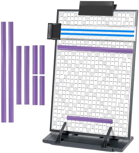 UNIMEIX Paper Stand Chart Knitting Pattern Holder with 8 Replacement Magnets Cross Stitch Supplies and Accessories for Crafts Work, 12" L x 8.4" W