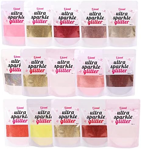 Holographic Fine Glitter, 100g/3.5oz Extra Fine Glitters Powder Packs for Resin, Craft Glitter for Tumblers Candle Slime Making, Festival Body Face Eyeshadow Nail Glitter (Rose Gold)