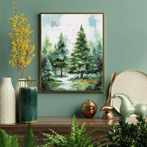 niurenmaoyi Landscape Paint by Numbers Kit for Adult Beginner,16X20in