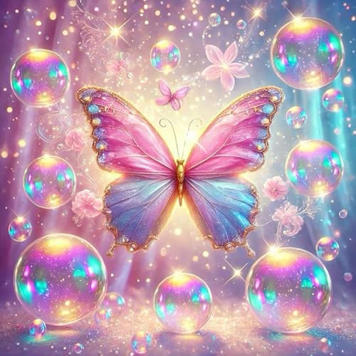 Diamond Art Kits for Adults & Beginners, Butterfly Diamond Painting Kit