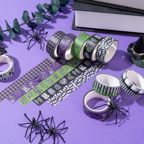 Halloween Beetle Washi Tape - 12 Rolls Horror Decorative Tape
