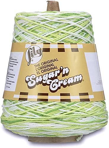Lily Sugar'n Cream Cone Cotton Yarn for Dishcloths, Key Lime Pie