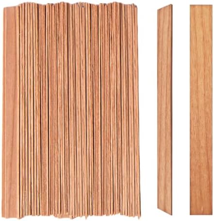 Cherry Wood Wicks – Long-Lasting Flame, 60 Candles per Pack (1.2 mm Thick)
