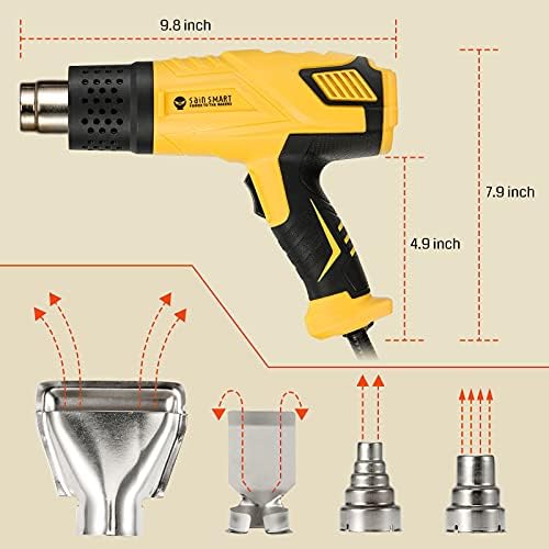 SainSmart Heat Gun, Variable Temperature Control 120 °F-1202 °F