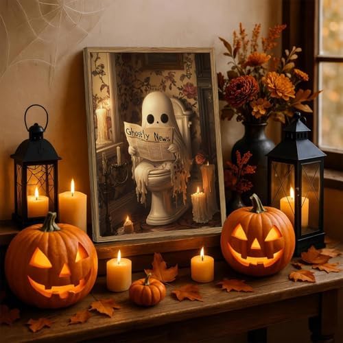AIBOERL Paint by Numbers Kit for Adults Beginner,HalloweenGhost,12X16In