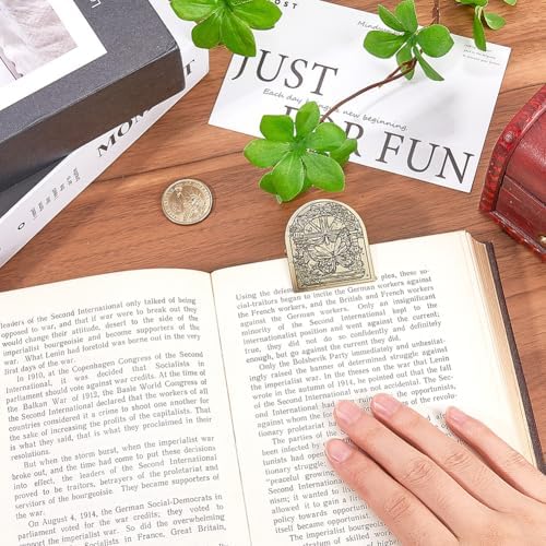 CRASPIRE Travelers Notebook Clip Metal Book Bill Binder Clips Holder Alloy Antique Bronze Vintage Butterfly Decorative Travelers for TN Travelers Art Journaling Reading Decoration Accessories