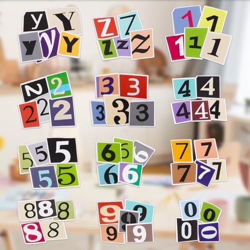 400Pcs Alphabet Letter Stickers, Waterproof for Scrapbook, Notebook