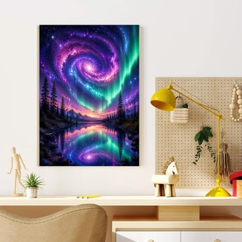 CRZMODE Aurora Paint by Numbers Kit for Adults, Aurora,16x20 inch