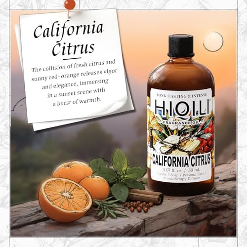 HIQILI California Citrus Fragrance Oil, Fresh for Diffuser - 5.07 Fl Oz