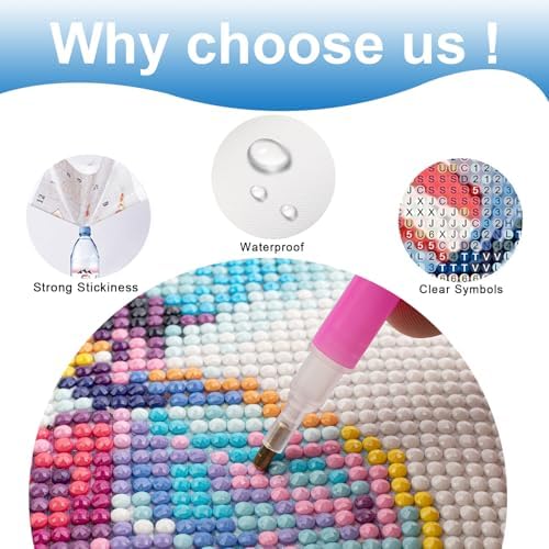 4th of July Diamond Painting Kit for Adults, Patriotic Independence Day Decor with American Flag and bald eagle, 5D Full Drill Round Diamond Art Kit, DIY Crystal Rhinestone Embroidery Painting
